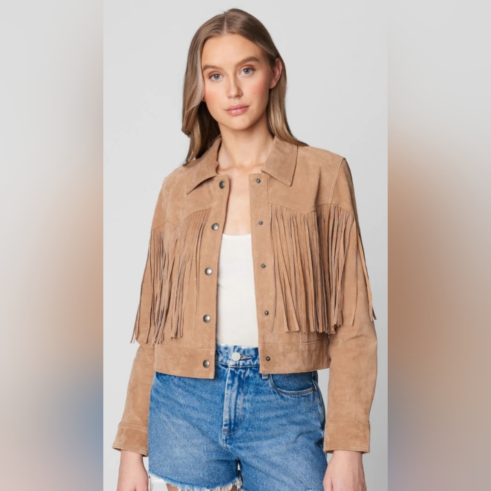 NWT Blank NYC Almond Butter Suede Jacket